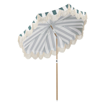Mariner 6.5 ft. Classic Cottage Fringe Tassel Market Beach Umbrella